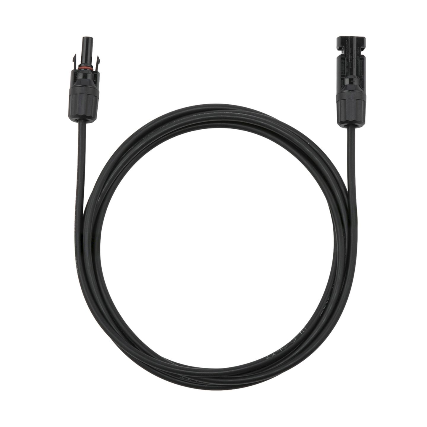 MC4 Single Plug to Socket - 3m BLACK Solar Power Extension Cable 