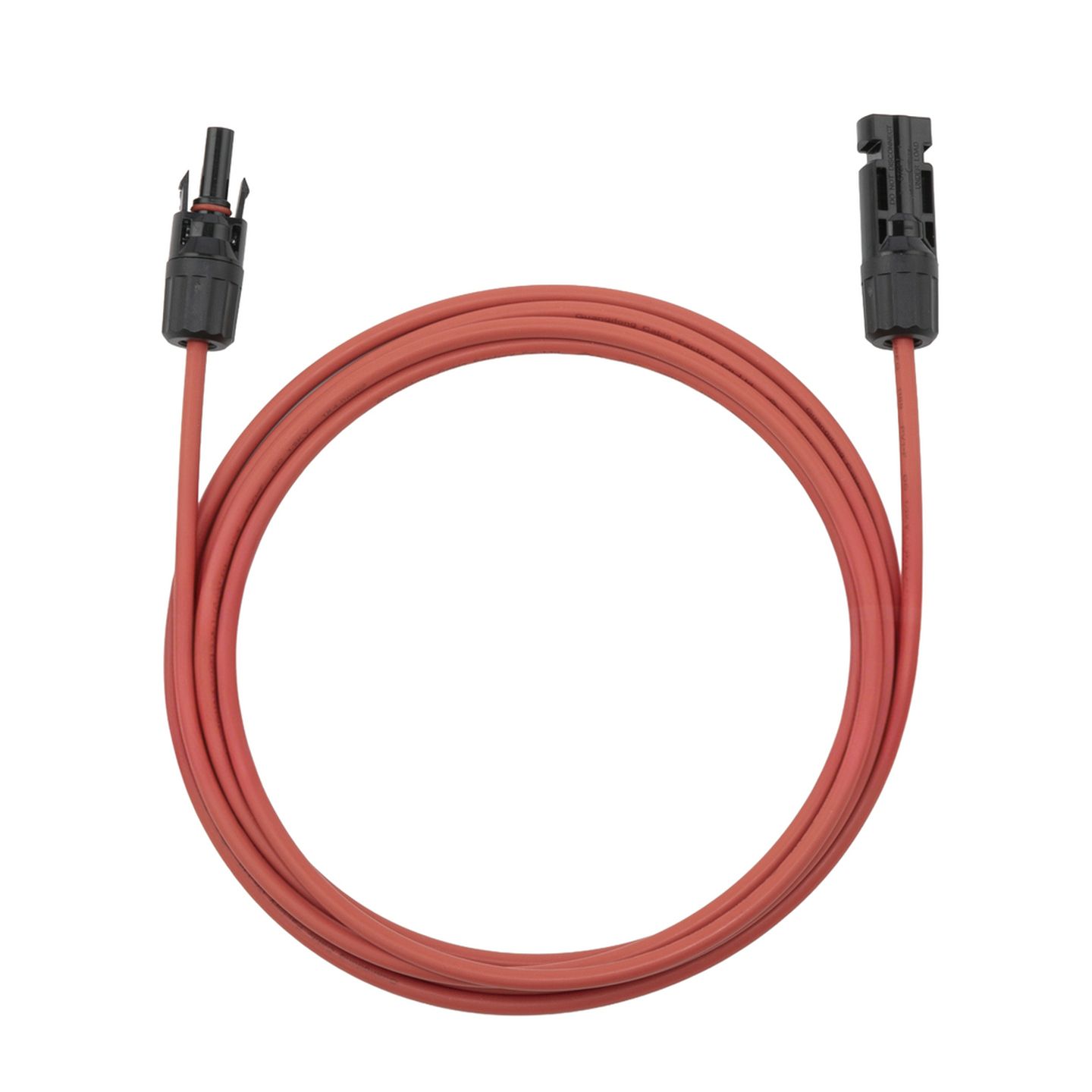 MC4 Single Plug to Socket - 3m RED Solar Power Extension Cable 