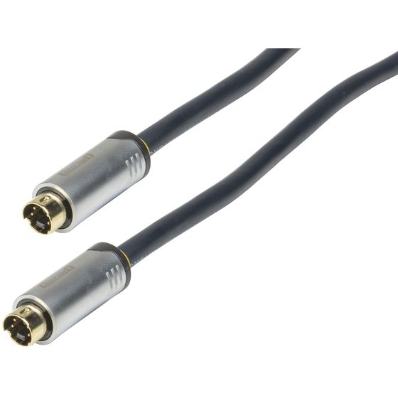 Jaycar S-VHS 4-Pin Mini DIN Cable, 5m – Gold-Plated OFC