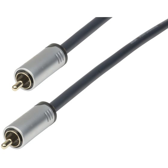 Jaycar RCA to RCA Video Cable, 1.5m – Gold-Plated OFC
