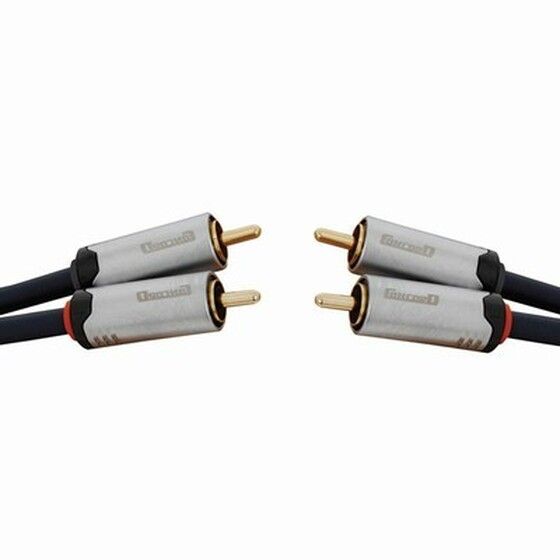 HQ Concord 2x RCA to 2x RCA Cable – 0.5m, Gold-Plated, Fully Shielded | Jaycar