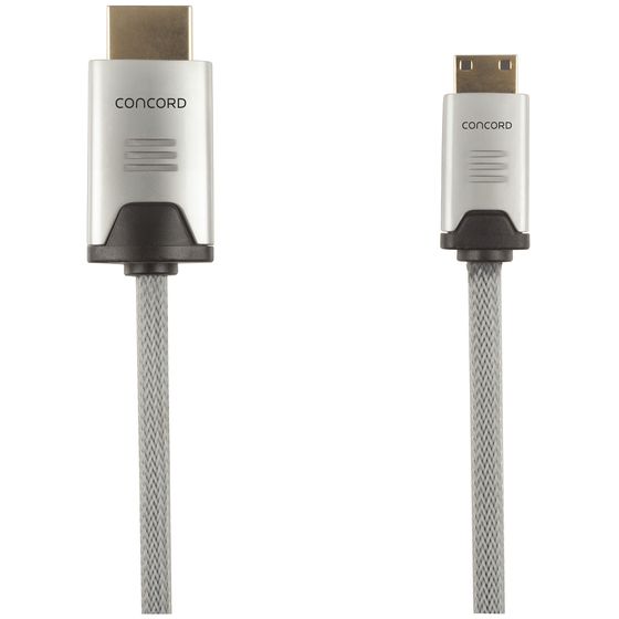 Concord 1.5m 4K HDMI 2.0B to Mini Type C Cable – 60Hz, HDR, Gold Plated