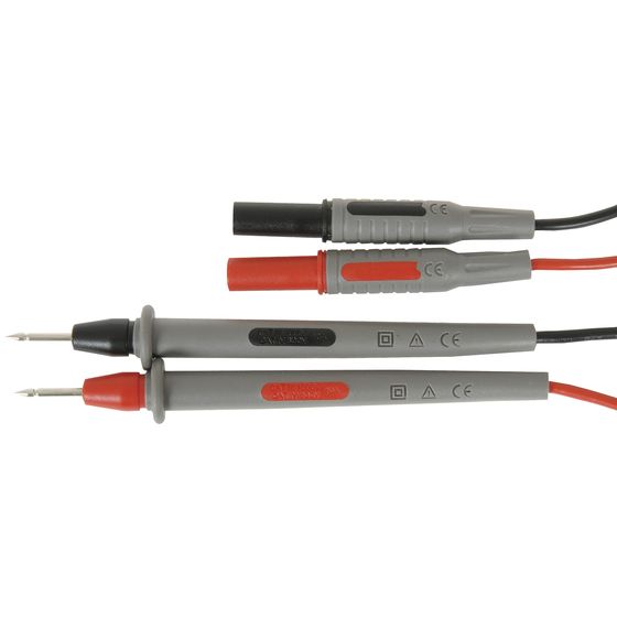 CAT III Test Lead Set for QM1542 – Straight Banana Plugs | Jaycar
