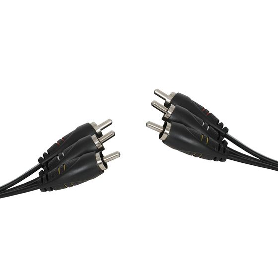 Jaycar 3x RCA to 3x RCA A/V Cable – Composite Video + Stereo Audio, 10 Metres