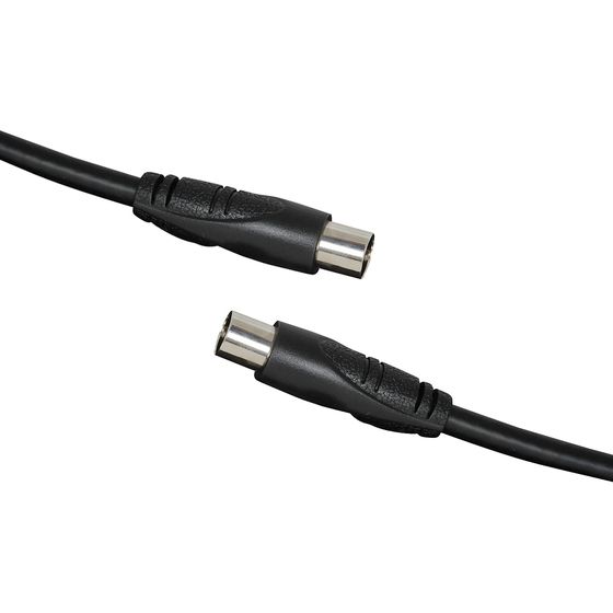 Jaycar TV Coaxial Plug-to-Plug Cable – RG-59U Double Shielded | Black