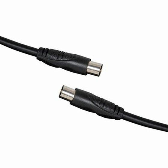 Jaycar TV Coaxial Plug-to-Plug Cable – 5m RG-59U Double Shielded | Black