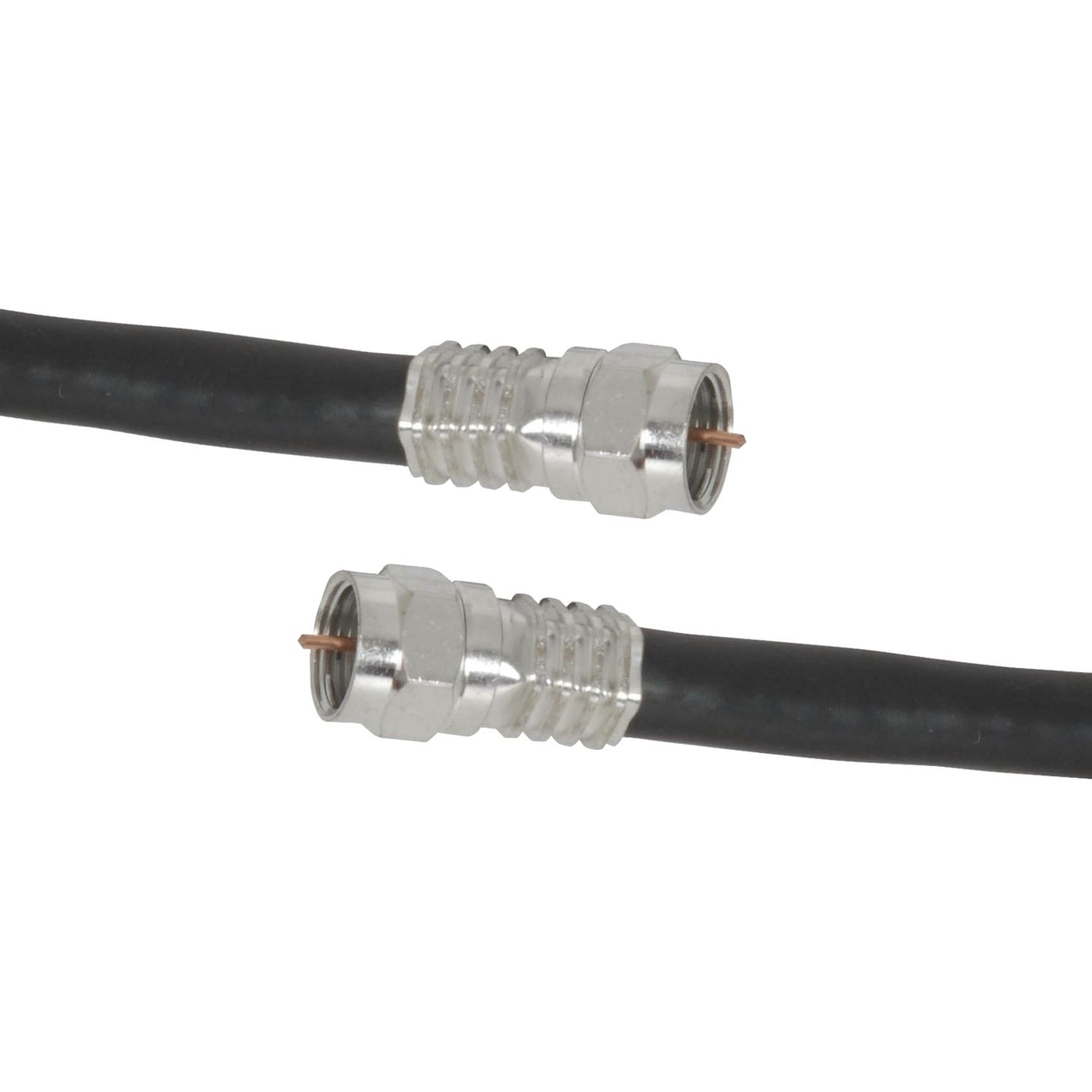 10m High Quality RG6 Quad Shield Cable with Crimped Connectors