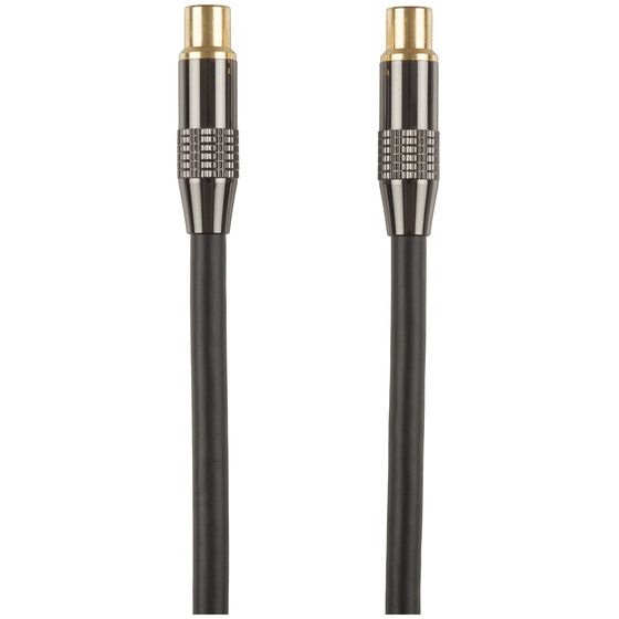 Concord 10m Flexible TV-to-TV Coax Cable – RG6 Quad Shield, 24K Gold Plated Connectors