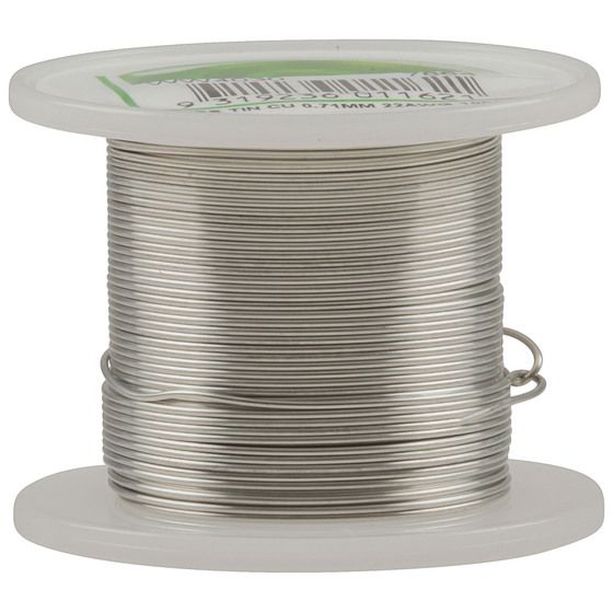 Jaycar Tinned Copper Wire Roll – 22AWG, 100g | Wire Links & Joints