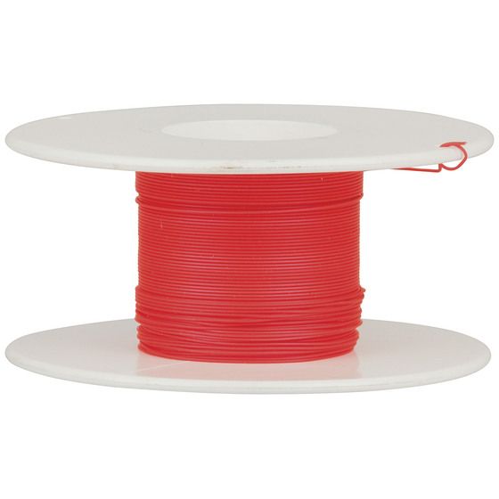 Red Wire Wrap – 30 AWG Kynar, Silver-Plated Solid Core (Jaycar WW4344)