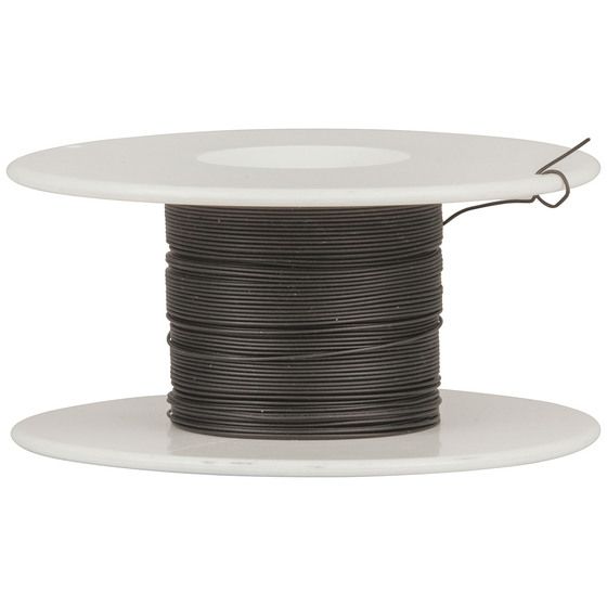 Black Wire Wrap – 30 AWG Kynar, Silver-Plated Solid Core (Jaycar WW4345)