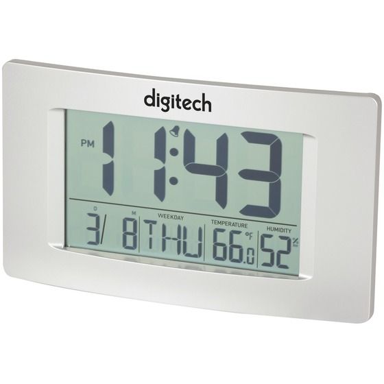 Multi-Function LCD Wall Clock – Time, Date, Temp & Humidity | JAYCAR