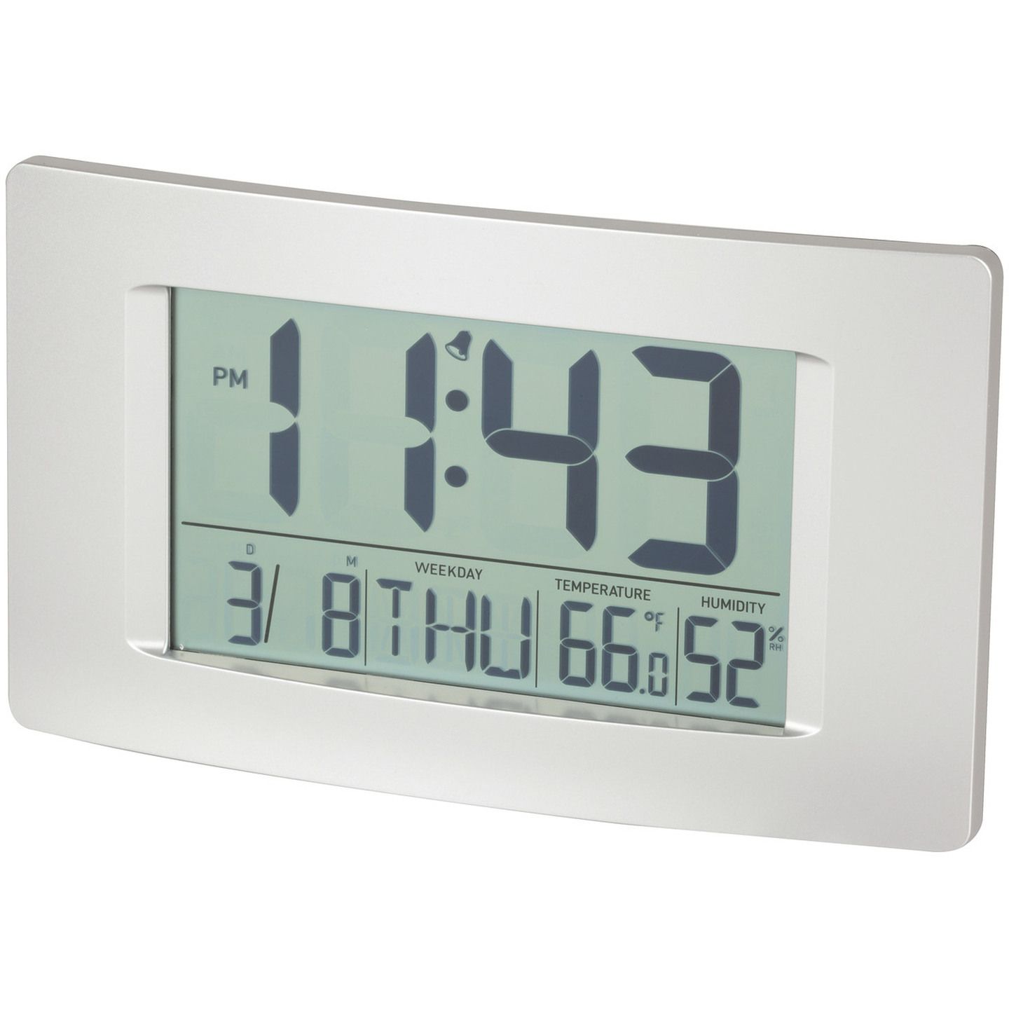 Multi-Function LCD Wall Clock