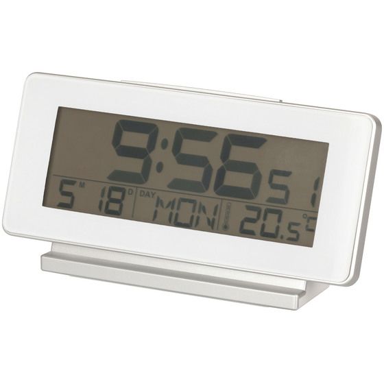 LCD Desk Clock with Alarm & Blue Backlight – 12/24hr | JAYCAR