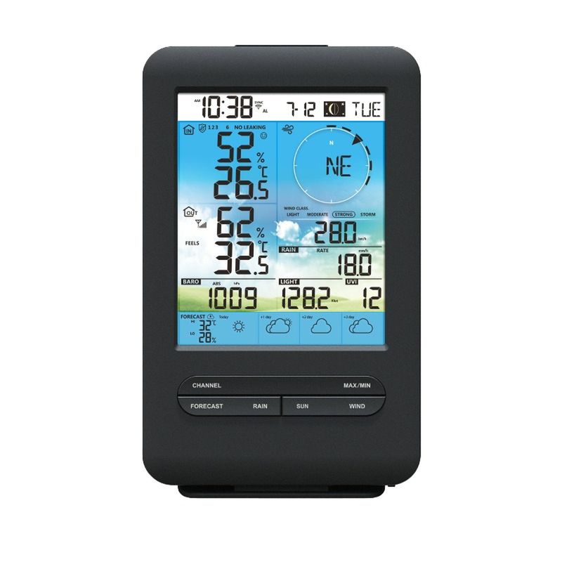 Digatar Weather System Wireless Digital Weather Station with 4 Day Forecasting and WiFi ...