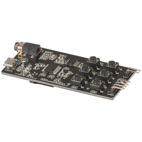 Jaycar Arduino-Compatible MP3 Audio Player Module with 6-Button Controls and Built-in Amplifier