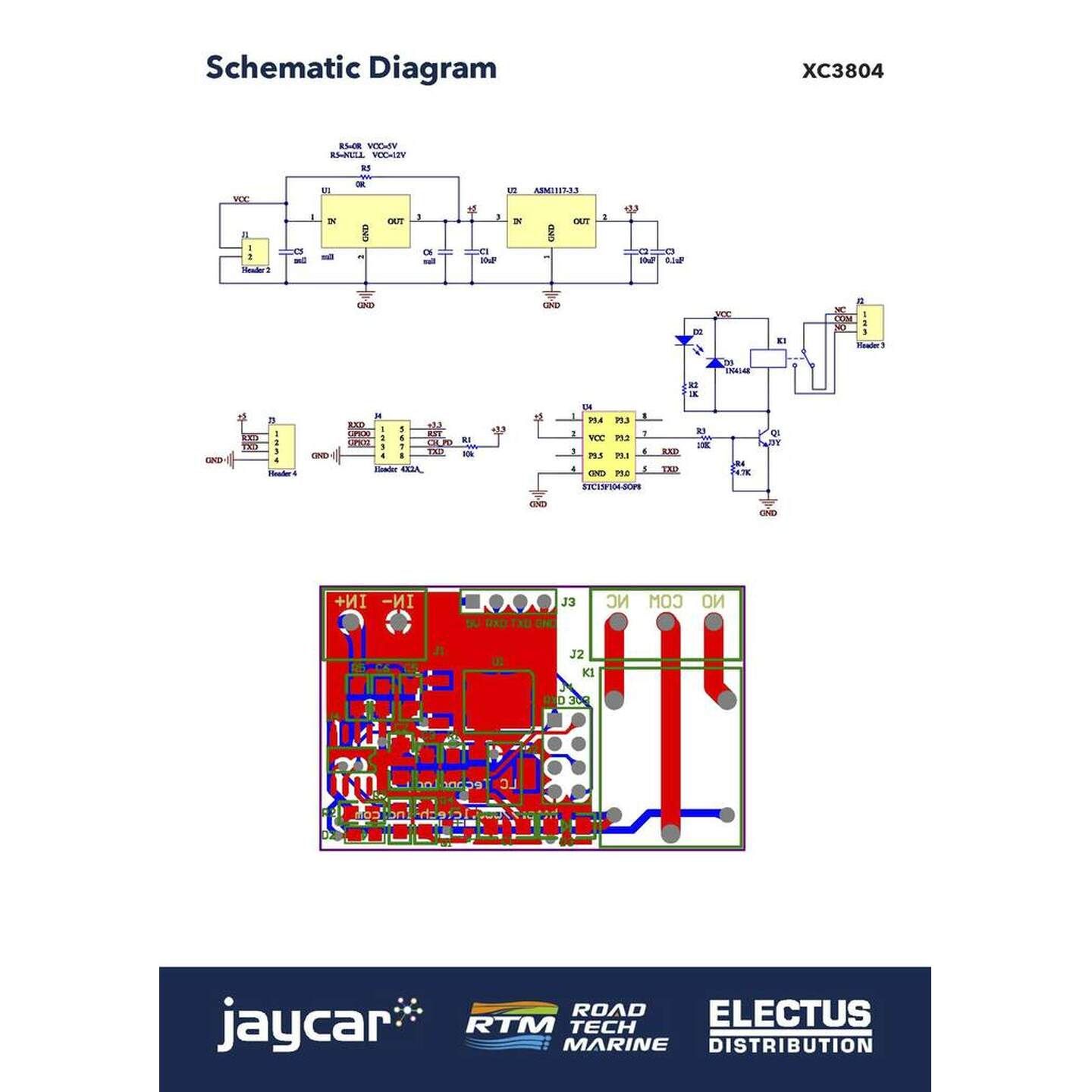 Smart Wi-Fi Relay Main Board