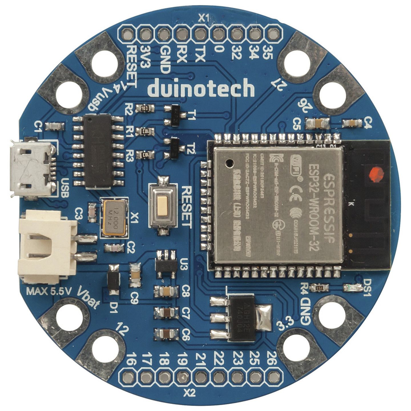 Duinotech ESP32 Wearable Main Board