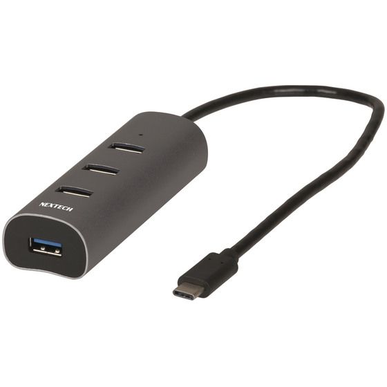 Jaycar Nextech 4-Port USB 3.0 Type-C Hub – XC4306