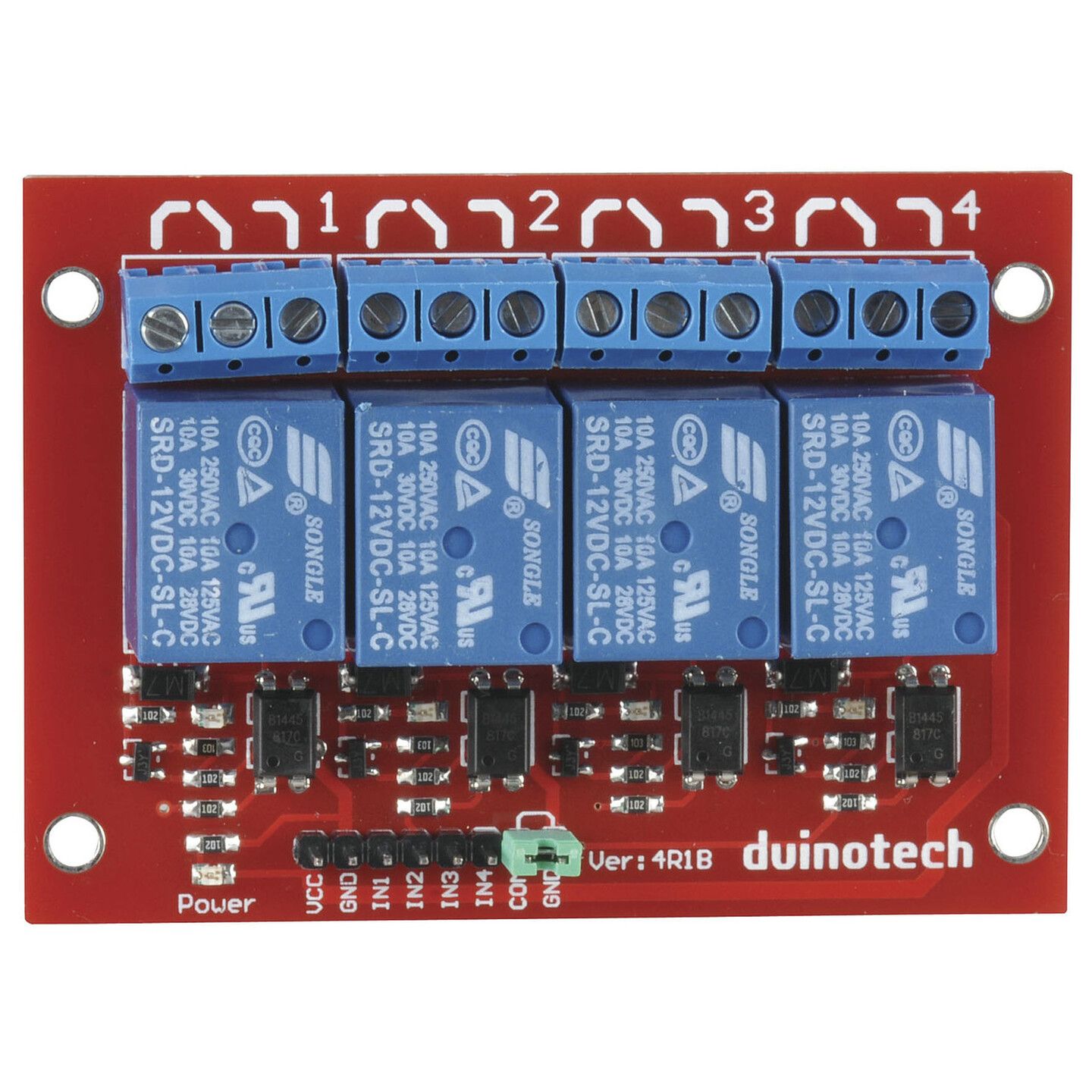 Arduino Compatible 4 Channel 12V Relay Module