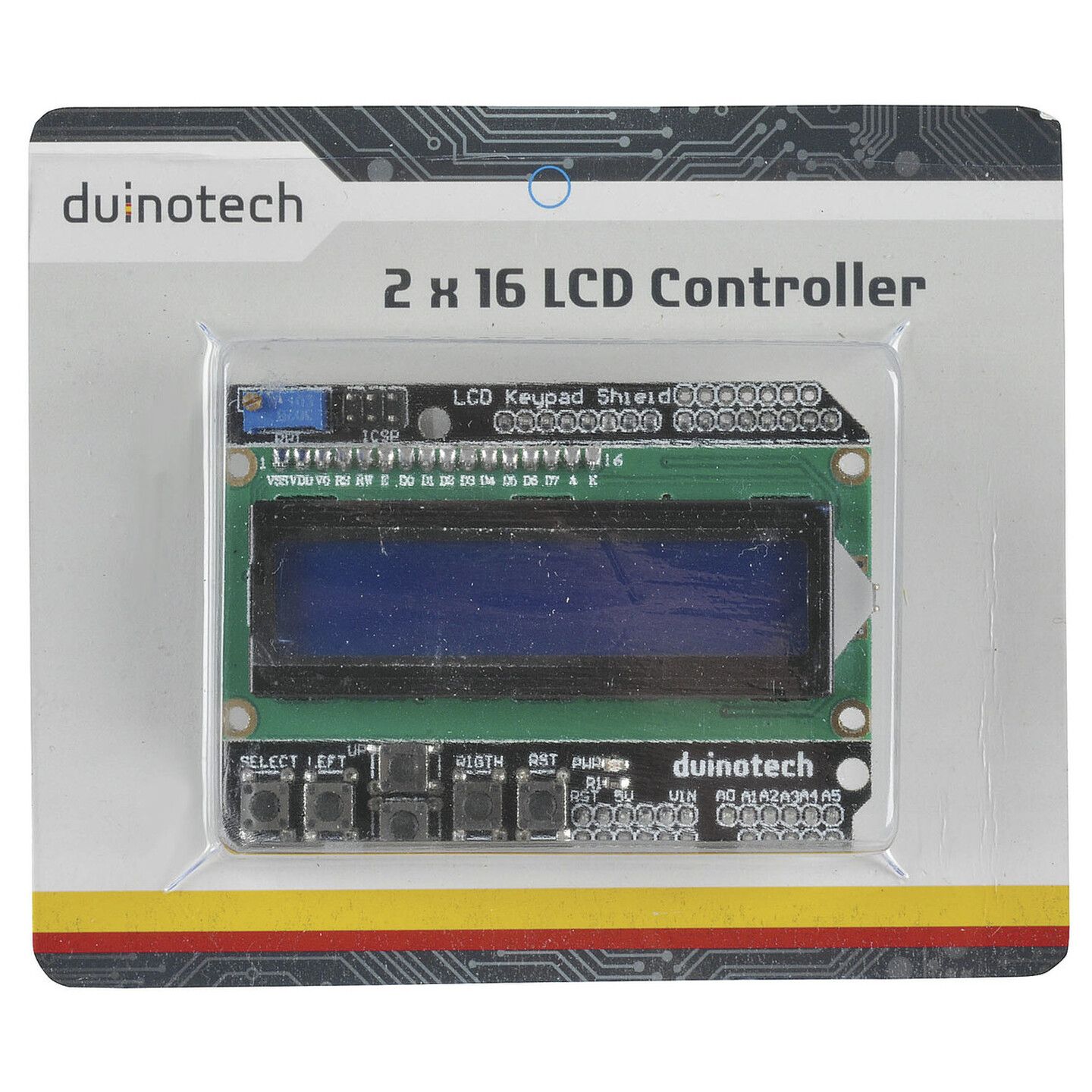 Duinotech Arduino Compatible 2 X 16 LCD Screen Display with Controller