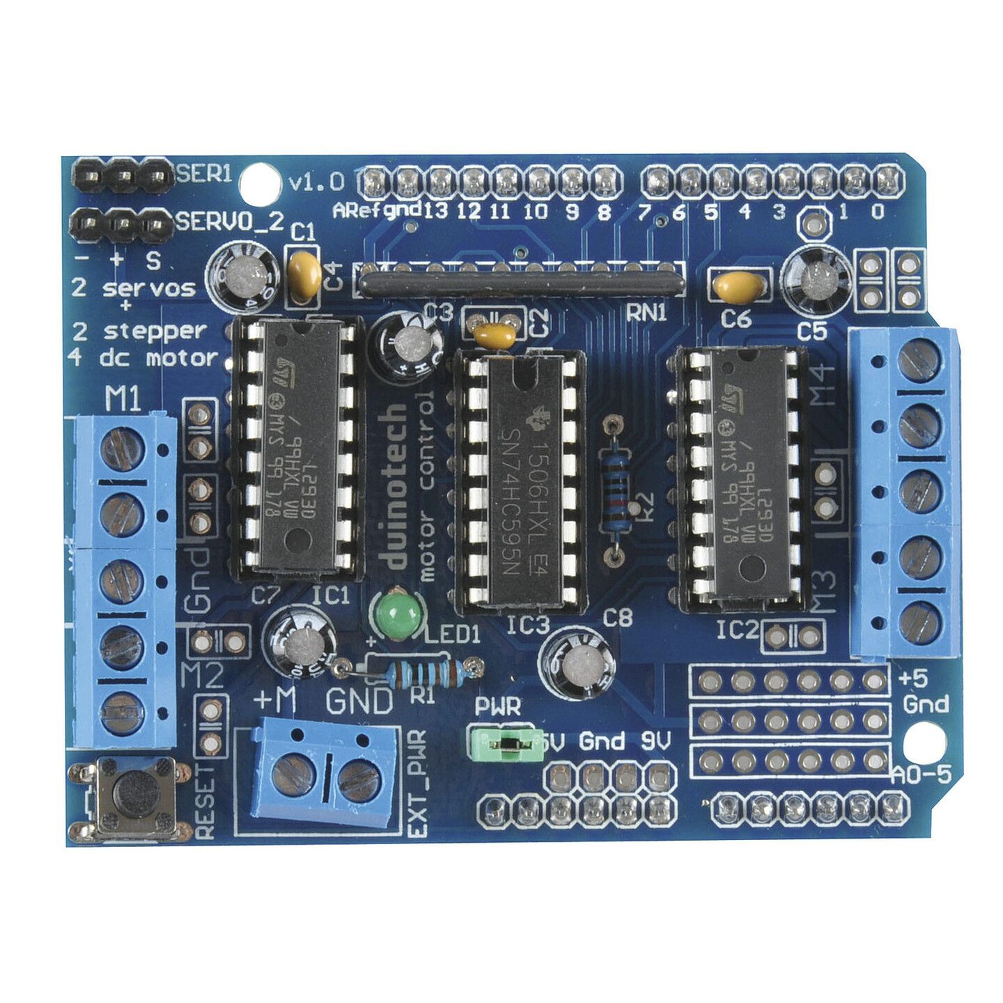 Duinotech Arduino Compatible Motor Servo Controller Module