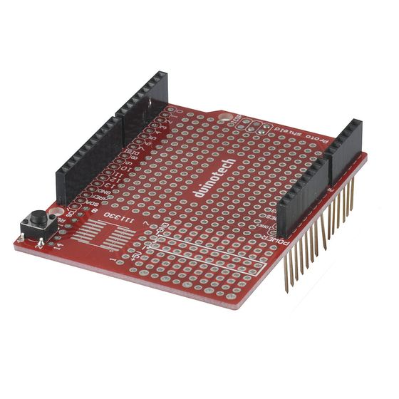Duinotech Arduino Compatible Prototyping Shield – Solder Pads, SOIC-14 Breakout