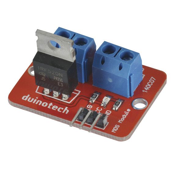 DuinoTech Arduino Compatible 24V 5A MOS Driver Module – IRF520N Mosfet