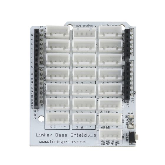 DuinoTech Arduino Compatible Linker Base Shield – Marked 2.54mm Headers, SPI / IIC / UART