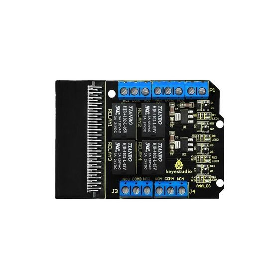 Keyes Relay Breakout Board for BBC micro:bit – 4-Channel, 120V AC / 24V DC at 3A