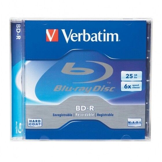 VERBATIM BLU-RAY DISCS 25GB SINGLE 6X
