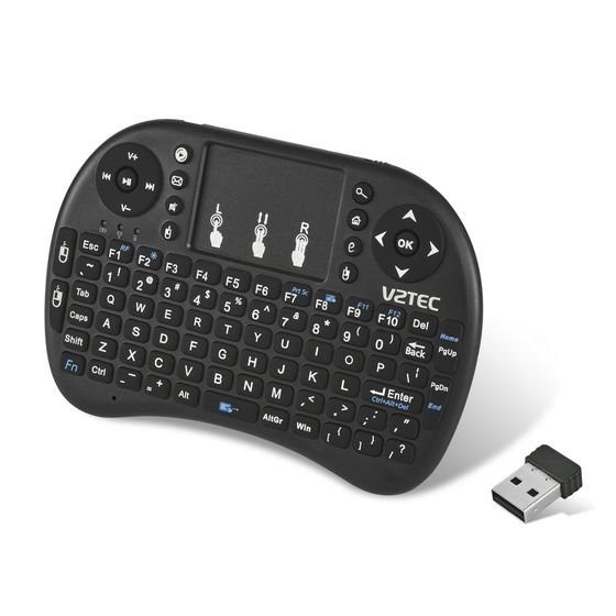 Jaycar Mini Wireless Keyboard with Touchpad – 2.4GHz, 10m Range, Full QWERTY + Media Keys