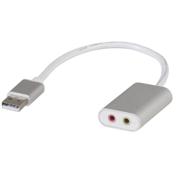 Jaycar USB 2.0 to 3.5mm Audio Converter – Mic & Headphone Input/Output