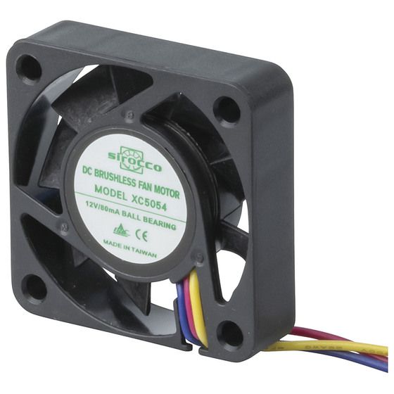 JAYCAR 40mm 3-Wire 12V DC Ball Bearing Cooling Fan with Pulse Output