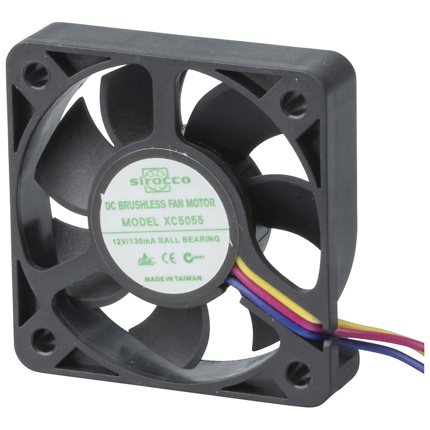 50mm 3 Wire 12V DC Ball Bearing Fan