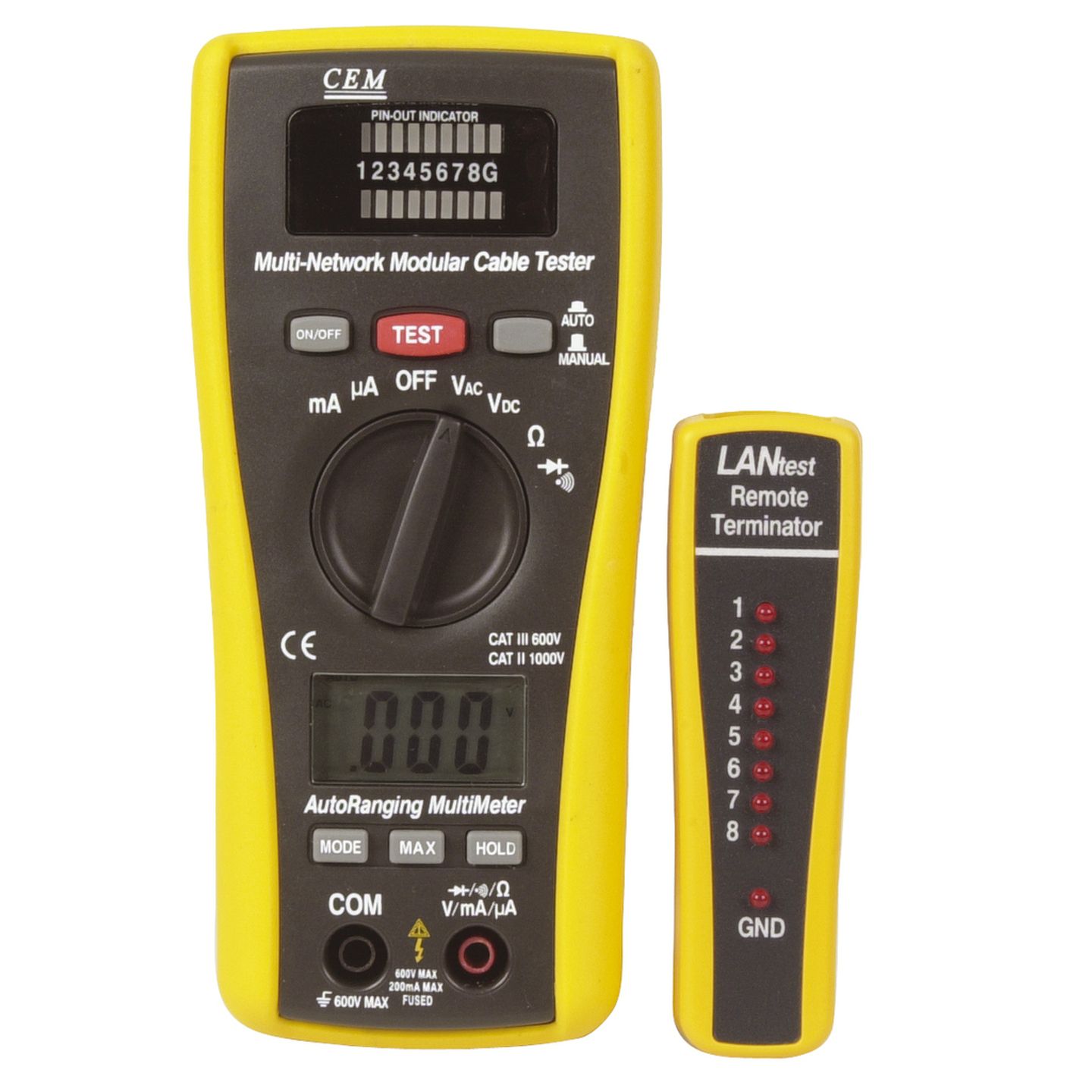 2 in 1 Network Cable Tester and Digital Multimeter