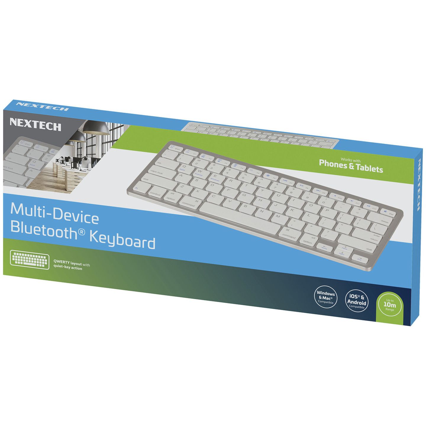 Nextech Wireless Keyboard with Bluetooth Technology