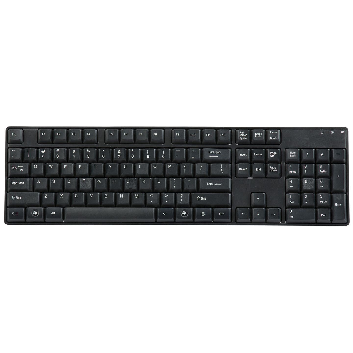 Black QWERTY USB Keyboard