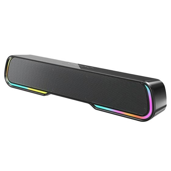 JAYCAR Rectangle Bluetooth Speaker – Dual 5W Stereo Soundbar with RGB Lighting