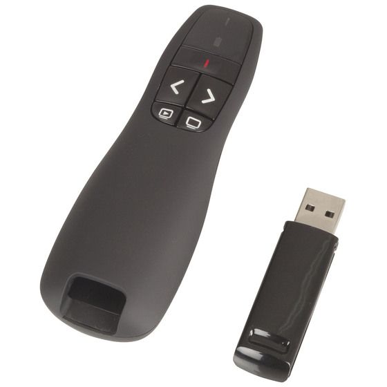Wireless Laser Presenter with USB Dongle – 10m Range, Plug & Play, Windows/Mac/Linux