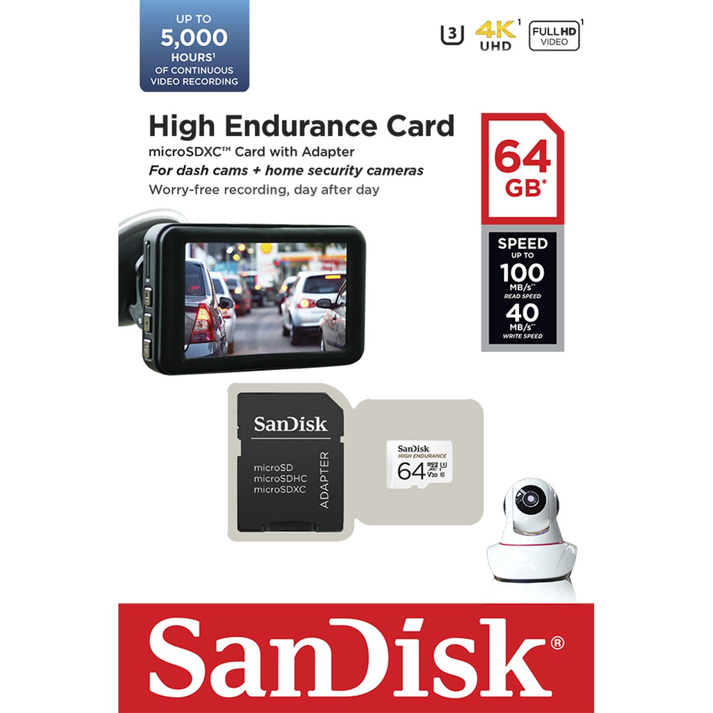 Sandisk 64GB High Endurance microSDXC Card