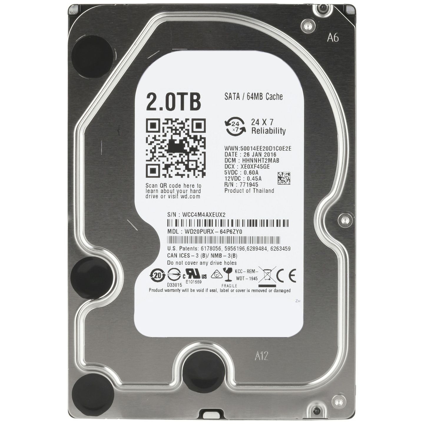 3.5in 2TB Surveillance HDD