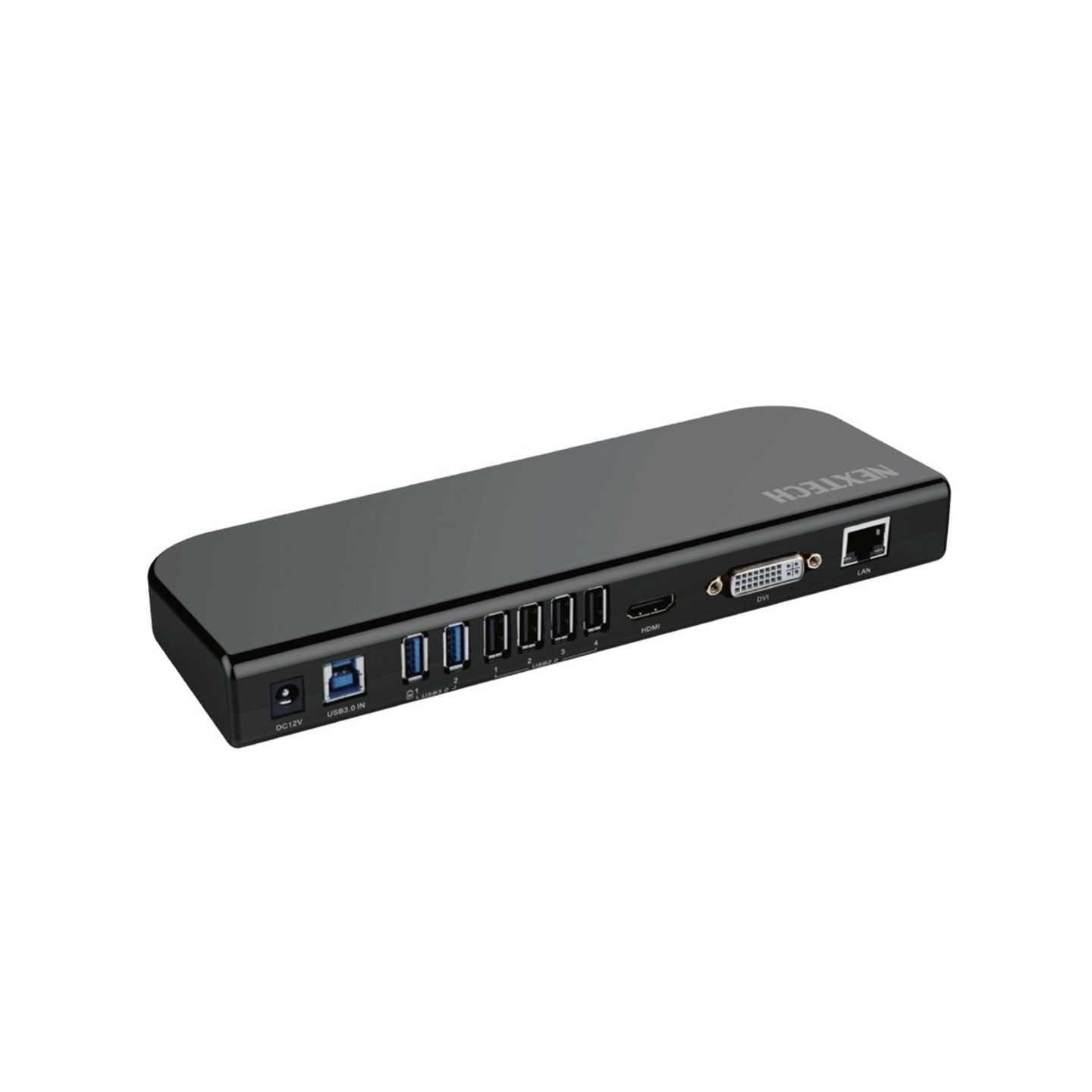 11 in 1 Multifunction Hub with HDMI DVI Network Audio and Microphone and 4 USB2.0 and 2 USB3.0 Ports