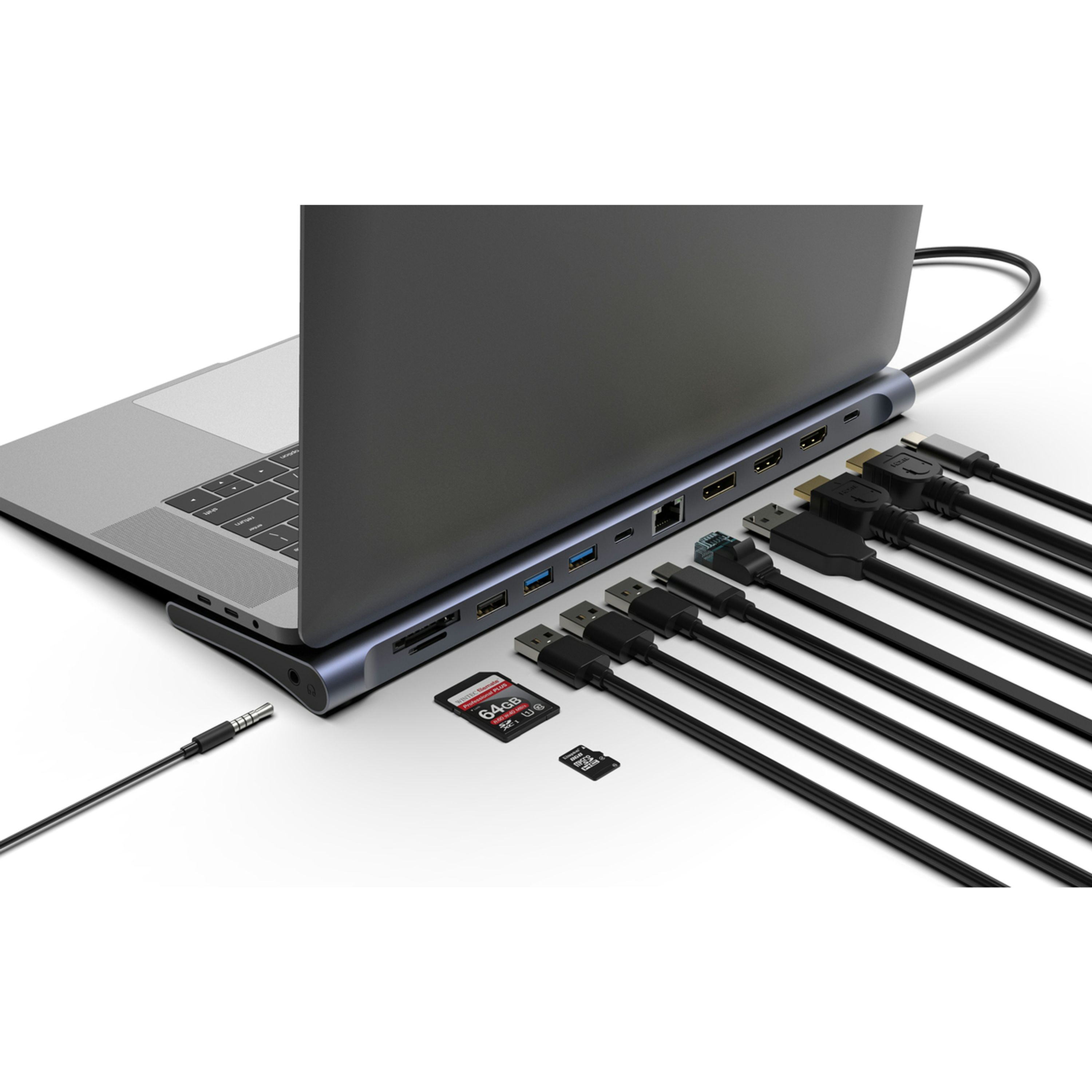 12-in-1 USB-C to Multi-Port Laptop Docking Station