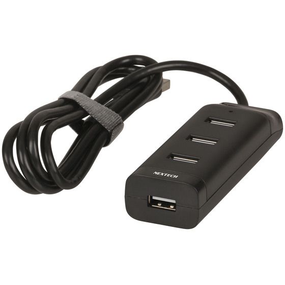 Jaycar USB 2.0 4-Port Slim Hub | One Plug, Four Ports, No Bulk
