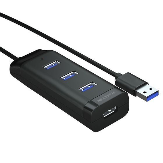 Jaycar USB 3.0 4-Port Mini Hub (Type-A) | Black