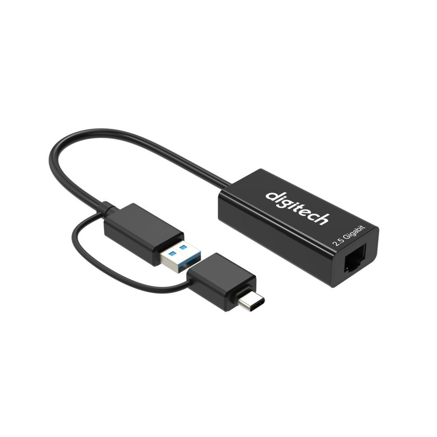 USB 3.0 or USB-C (with USB-C male to USB 3.0 female adapter) to RJ45 ...