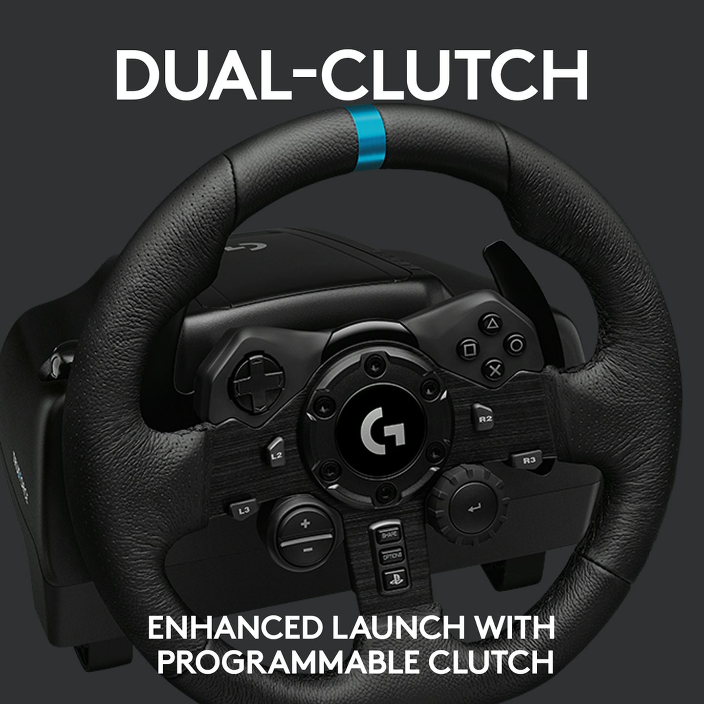 Logitech G923 Racing Wheel and Pedals for PS5 PS4 and PC