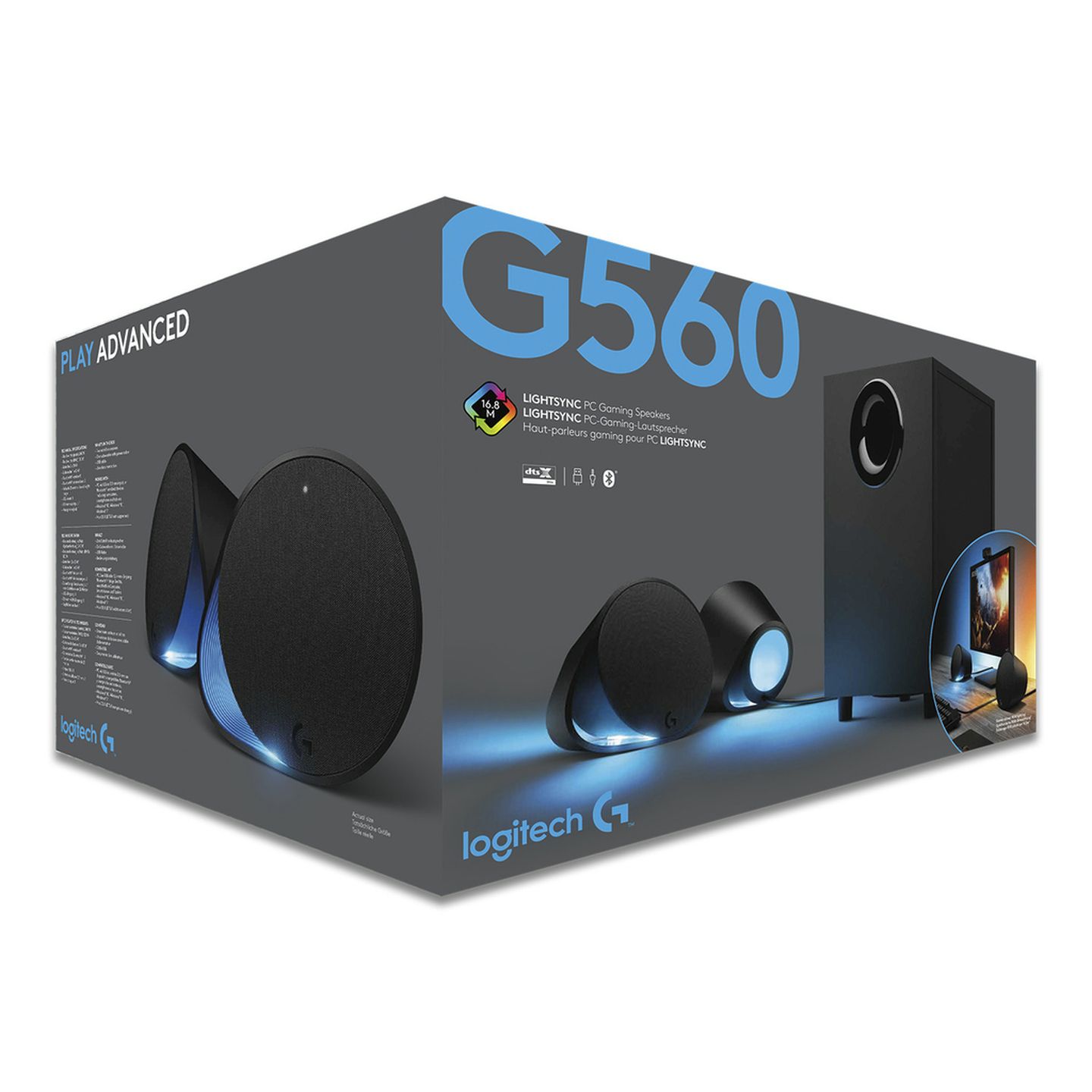 Logitech G560 LIGHTSYNC 2.1 PC Gaming Speakers