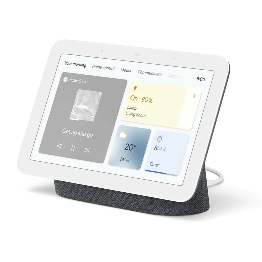 Googlehub Google Nest Hub 2nd Gen Smart Home Display - Charcoal | Jaycar Australia